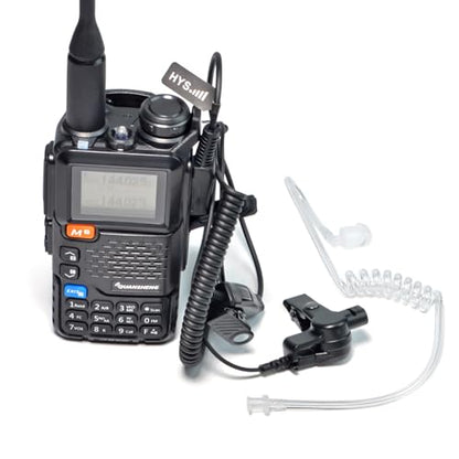 HYS Surveillance Headset Earpiece Clear Acoustic Coil Tube Earbud Audio Kit for Kenwood PUXING Baofeng UV-5R BF-888S 2 Way Radio
