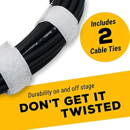 XLR Mic Cable Patch Cord - Male to Female, Professional Balanced Microphone Cable(50ft*2Pack) - size: 50ft*2