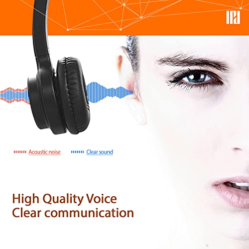 IPD IPH-255 Phone Headset with Noise Cancelling Microhone for Office and Call Center- Comapatible with Polycom VVX,Aastra,Avaya Digital, Nortel, Samsung,Mitel landline Phones | Office and Call Center, Compatible with Polycom VVX, Aastra, Avaya Digital, No