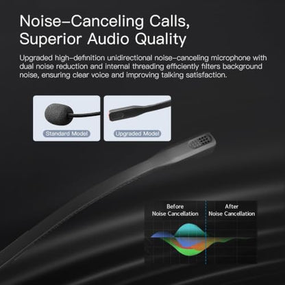 X1 RJ9 Desk Phone Headset - Desk Phone ONLY - Single Ear Noise Cancelling Mic - Compatible with Yealink Cisco Polycom Avaya IP Phones - All-Day Comfort
