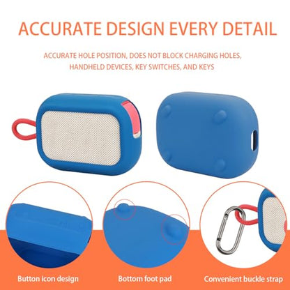 Shockproof Sleeve Silicone Case Flexible Housing for 4 Go Protective Case Covers Speakers Sleeve Shockproof Bluetooth-Compatible - color: White