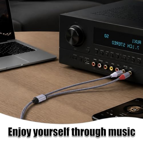 1m/3.28 ft USB C to RCA Audio Cable,USB C to for RCA Stereo Y Splitter