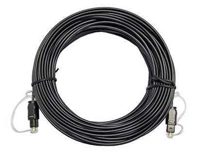 easyday 5ft 10ft 16ft 65ft 5/10/16/65 Feet Thin Optical Toslink Digital SPDIF Optic Audio Cable (20 Meter / 65ft OD2.0) - size: 20 Meter / 65ft OD2.0