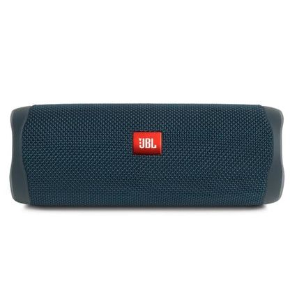 JBL FLIP 5, Waterproof Portable Bluetooth Speaker, Blue, 3.6 x 3.6 x 8.5 | Sounds better than ever, Bring the party anywhere, Make a splash with IPX7 waterproof design, A rainbow of colours - color: Blue