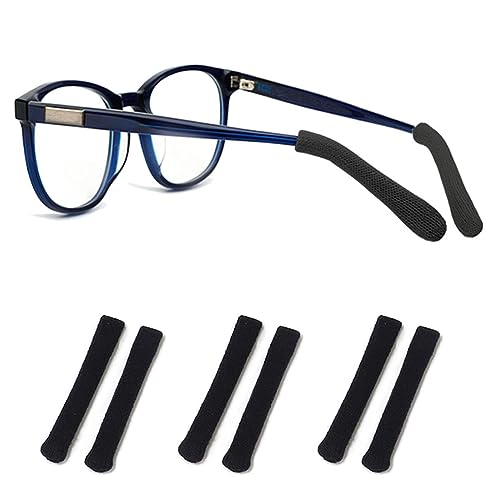 Yauende Soft Knitting Cotton Glasses Ear Cushion, Eyeglasses Temple Tips Sleeve, Non-Slip Comfortable Elastic