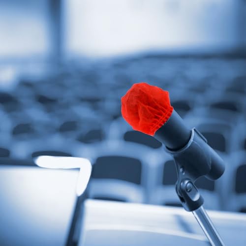 100 Pairs Nonwoven Microphone Protector Covers for Handheld Mics