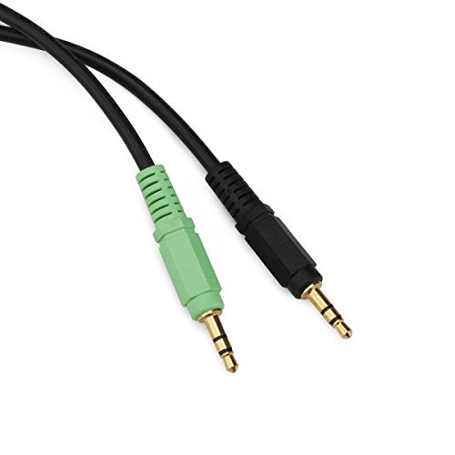 DROK® Computer Speakers Headphones Audio Switch Converter Volume Control, Speaker Switching Device for Switching Back and Forth Between Computer Audio and Headphones with 5 Feet Cable
