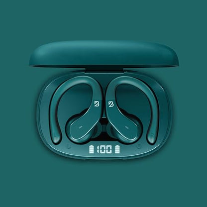 Back Bay Audio Runner Wireless Earbuds for Running, Wrap Around Earbuds - color: Emerald