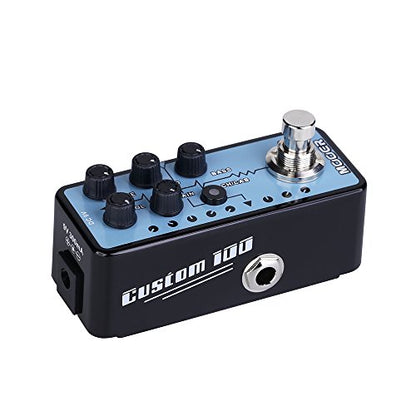 MOOER Micro Preamp 018 Custom 100 Digital Guitar Amp Modelling Pedal - color: 018 Custom 100