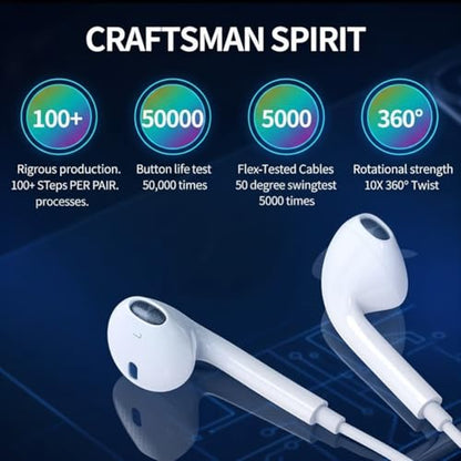 2Pack Wired Headphones for iPhone Earbuds with Lightning Plug | Mic Volume Control Stereo Noise Isolation，Earphones for iPhone 14 13 12 11 Pro Max/XR XS X/8 7 Plus