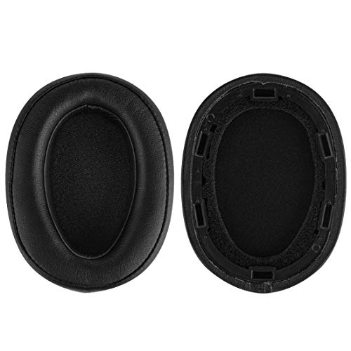 Geekria Replacement Ear Pads for Sony MDR-100ABN, WH-H900N Headphones Ear Cushions, Repair Parts with Video Guide (Black) - color: Black