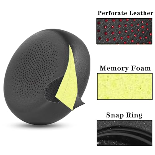 Replacement Ear Pads Cushions for Yealink BH70/WH64 Headset | with Soft Memory Foam Replacement Earpads Ear Cups Cover Repair Parts