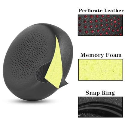 Replacement Ear Pads Cushions for Yealink BH70/WH64 Headset | with Soft Memory Foam Replacement Earpads Ear Cups Cover Repair Parts