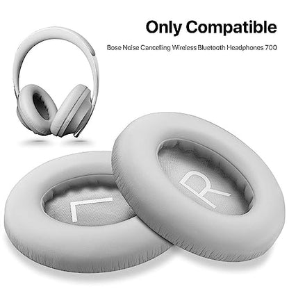 Earpads Cushions for Bose 700 Noise Cancelling Headphones (NC700) - Ear Pads Replacement with Softer PU Leather, Luxurious Memory Foam, Extra Durable Ear Cushions (1 Pair Grey Earpads)