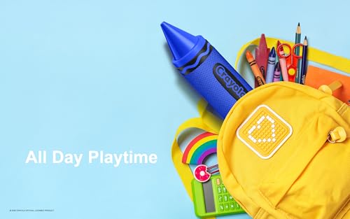 Crayola Kids Crayon Speakers Bluetooth, Portable Bluetooth Speakers | 20W Peak Power HD Sound, Mini Bluetooth Speaker Wireless with TWS Pairing BT 5.3, FM Radio Home/Party/Outdoor/Travel - color: Blue