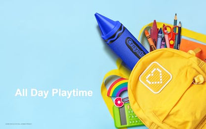 Crayola Kids Crayon Speakers Bluetooth, Portable Bluetooth Speakers | 20W Peak Power HD Sound, Mini Bluetooth Speaker Wireless with TWS Pairing BT 5.3, FM Radio Home/Party/Outdoor/Travel - color: Blue