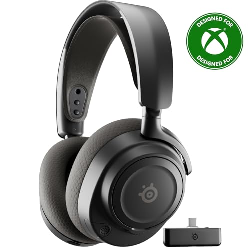 SteelSeries Arctis Nova 7X Wireless Gen 2 Gaming Headset - Real-Time App Control, 50+ HR Play, Mix 2.4GHz/Bluetooth for Xbox, PC, PS5/PS4, Switch 1/2, Mobile - Black (Renewed) - color: Black, style: Xbox