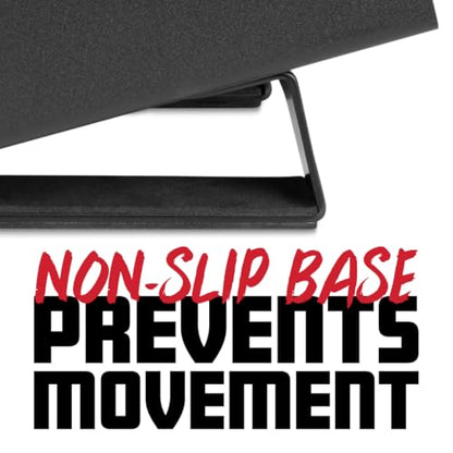 Gator Frameworks Desktop Wedge Stands for Small to Medium-Size Computer Speakers & Studio Monitors – Set of 2 (GFW-SPKSTMNDSK-WDG) - style: Wedge Style
