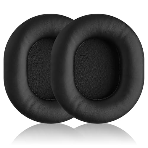 Replacement Ear Pads for Audio Technica ATH M50X M50XBT M50RD M40X M30X M20X MSR7 SX1 Monitor Headphones, Headset Ear Cushions, Headset Earpads, Ear Cups Cover (Black) - color: Black