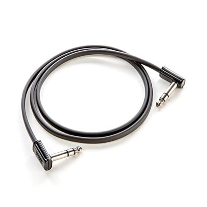 Jim Dunlop, 1/4-Inch Right Angle MXR Ribbon TRS Patch Cable 3 ft|0.9 m (DCISTR3RR) - size: 36 inches