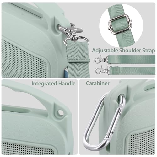 Silicone Cover for Bose SoundLink Flex Portable Speaker 2nd Gen | Scratch-resistant, Unhindered Sound, Silicone Construction, Portable Carrying Silicone Cover, Alpine Sage Silicone Cover - color: Alpine Sage Cover