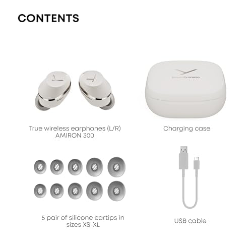 beyerdynamic Amiron 300 True Wireless ANC Earbuds, Bluetooth 5.3, Cream - color: Cream