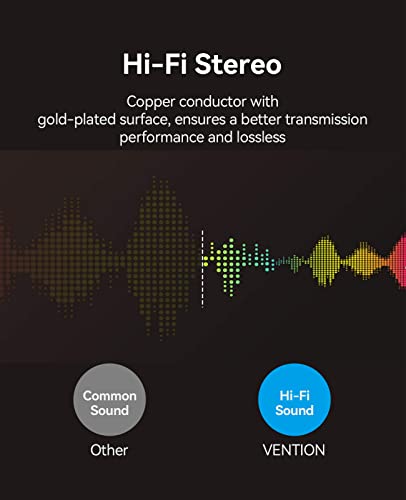 VENTION 3.5mm Female to 2.5mm Male Audio Adapter Converter Premium Quality Headphone Earphone Headset 2.5mm Male to 3.5mm Female Audio Connector Gold Plated 3 Ring Jack Stereo or Mono(2 Pack)