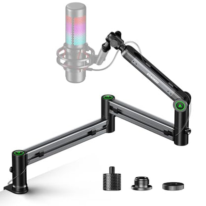 Microphone Arm,Aokeo AK-58i Desk Low Profile Mic Boom Arm Stand,Suitable For Blue Yeti,Snowball iCE,HyperX QuadCast,SoloCast,Elgato Wave,Etc（Gun Metal Gray） - color: AK-58i (Gun Metal Gray)