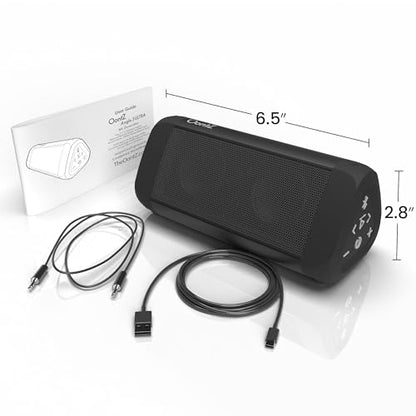 OontZ Angle 3 Ultra Gen 4 Bluetooth Speaker, 14W, 20-Hour Playtime, IPX7 | 14W Bluetooth speaker with fuller bass, 100-ft range, IPX7 waterproof and stereo pairing. - color: Black