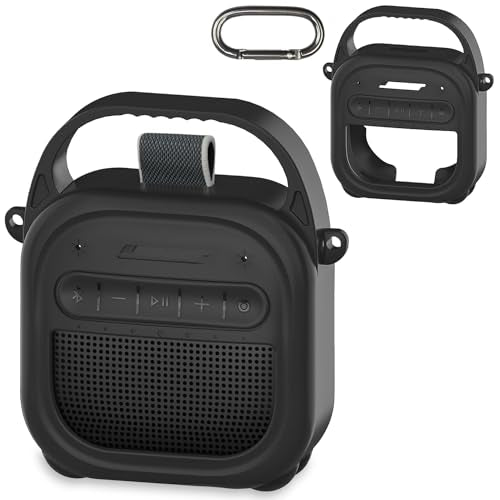 Silicone Cover Case for Bose SoundLink Micro 2 Bluetooth Speaker, Black - color: Black Case