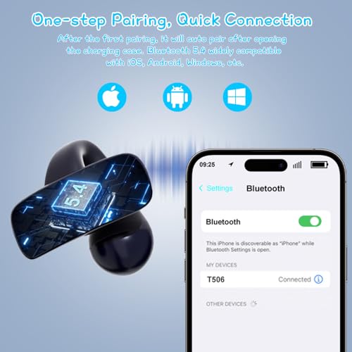 BANIGIPA Kids True Wireless Earbuds, Open Ear Headphones for Boy Girl Teen - color: Navy