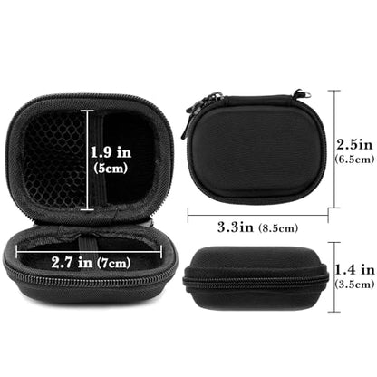 Linkidea Earbuds Case Holder Compatible with Beats Studio Buds +, Jaybird Vista 2 Earbuds, Replacement Hard Shell Portable Carrying Bag with Cable Storage (Black)