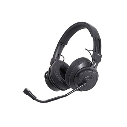 Audio-Technica BPHS2C Broadcast Stereo Headset with Cardioid Condenser Boom Microphone, Black - size: Stereo, style: BPHS2C XLR/6.3 mm