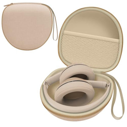 Headphone Case for JLab/Beats/TOZO/BERIBES/Picun Etc Headphones, Khaki | for JLab JBuds Lux ANC/Go Lux ANC, Beats Studio Pro/Solo 4 3,TOZO HT3,KVIDIO Etc Headphone, Hard Shell Case for Travel Home - color: Khaki
