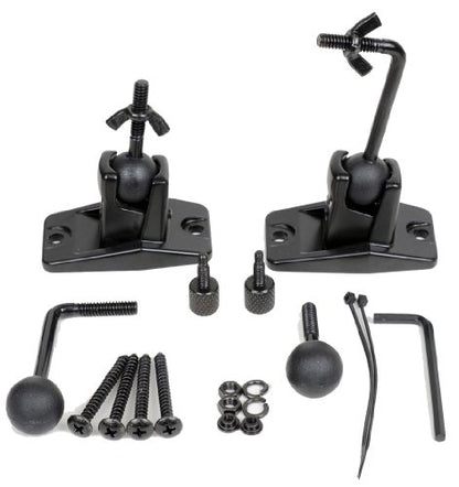VideoSecu 5 Black Universal Satellite and Audio Speaker Mount Bracket for Wall or Ceiling MS40B5 WM6