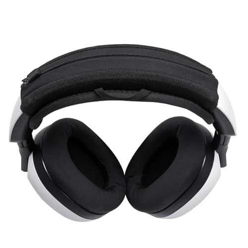 INZONE H9 Headband Cushion Cover Compatible with Sony INZONE H3, H5, H7, H9 Gaming Headsets, 6mm Thick Soft Cushion for Pressure Relief, No Wobble Zipper Slider, with Hanging Loop