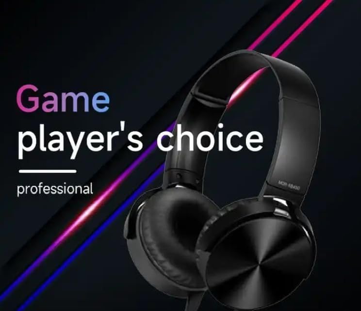 On-Ear Headphones with Microphone - Foldable Super Stereo Bass, Hybrid Active Noise Cancelling Headphones with Transparent Modes,65H Playtime Wireless Bluetooth with Mic, Deep Bass