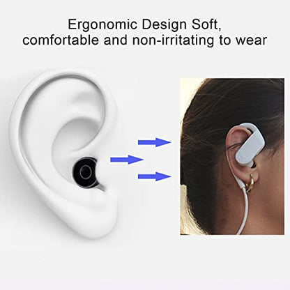 Replacement Eartips Silicone Earbuds Buds Set Compatible with Beats Powerbeats Pro Wireless Earphones, Replacement Ear Tips for Beats Flex Earbuds Replacement Tips (Black 8pcs) - color: Black