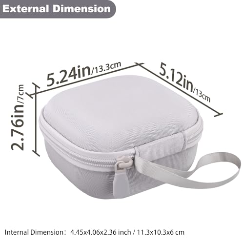 Aenllosi Case for Bose SoundLink Micro 2nd Gen Speaker, Gray-White | EVA case construction, Water-resistant design, Dust-resistant design, Protective case only - color: Grey-White, style: Hard Case for Bose SoundLink Micro 2nd Gen