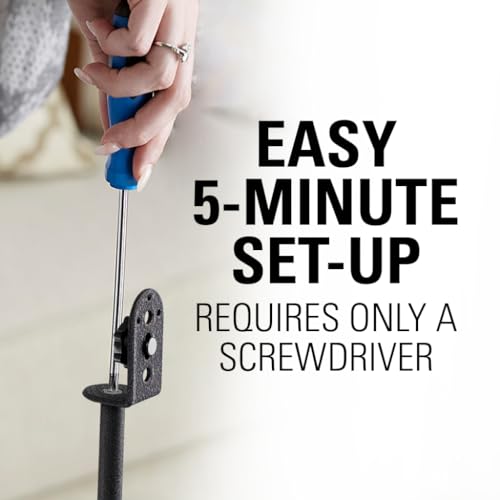 SANUS Height Adjustable Speaker Stands for Home Theater - Durable Design w/Tear Drop Base Fits Speakers up to 4lbs - 13" of Tool-Free Height Adjustment - Easy DIY Assembly