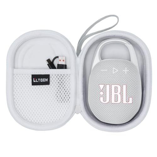 Case for JBL Clip 5/4 Ultra-Portable Waterproof Bluetooth Speaker White | Hard Carrying Travel Case for JBL Clip 5/4 Ultra-Portable Waterproof Bluetooth Speaker - color: White