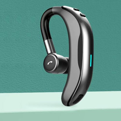 AYI Bluetooth Earpiece Headphone Dual Noise Cancelling Mic Painless Open-Ear Handsfree Headset Sound Left/Right Changeable Earhook Earphones for Driving/Business/Gym-Single Ear Headset F600 Black - color: Single Ear Headset F600 Black
