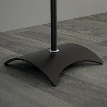 AVF Speaker Floor Stands for Speakers up to 11 lbs, Adjustable Height 31.75-42.2 Inch, Steel Speaker Stand Pair with Weighted Base, Black, EAK80B-A - style: Black w Metal Base