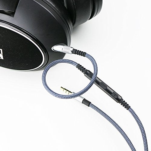 Fantasia Cable Compatible with Sennheiser HD598, HD598 SE, HD518, HD598Cs, HD599, HD569, HD579 Headphones, Remote Volume Mic for iPhone 4.3FT