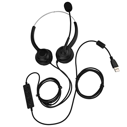ZJchao Pro Gaming Headset with Ultra Soft Ear Cups Noise Cancelling Mic Plug and Play USB for PC Laptop Lightweight Fatigue Design
