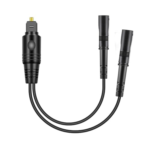 Digital Optical Audio Splitter,Optical Splitter 1 in 2 Out for Xbox,PS4,PS5,DVD,TV Box,Home Theatre, Receiver,Sound Bar,PS3/PS4