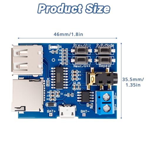 DFPlayer Mini MP3 Module with Amplifier and Recorder