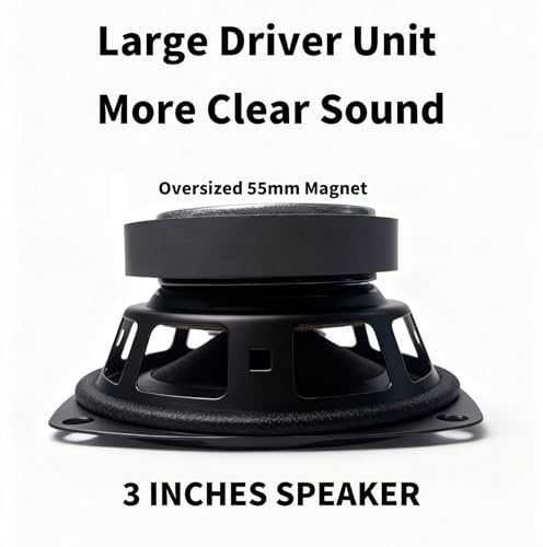 Wood-Grain Computer Speakers for Desktop PC, 10W Wired USB-Powered Speaker with 3.5mm AUX Jack, Plug & Play Clear Stereo Audio, Compact Brown Desk Speaker with In-Line Volume Control for Home Office