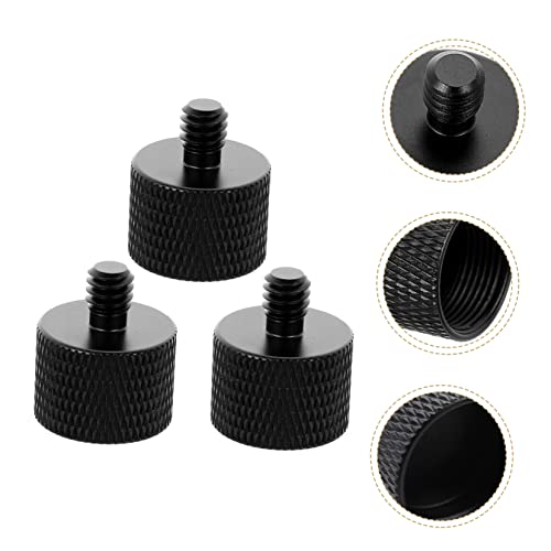 Abaodam Microphone Arm Desk Mount Screw Adapter 5/8 to 1/4 Thread Metal Screw Set
