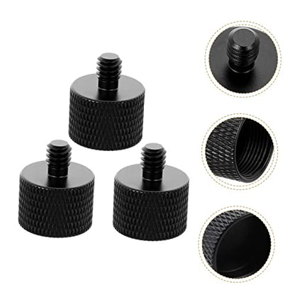 Abaodam Microphone Arm Desk Mount Screw Adapter 5/8 to 1/4 Thread Metal Screw Set
